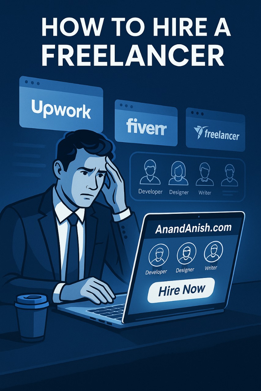 Visual guide for hiring freelancers in 2025
